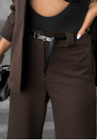 Eleganckie Hose Until You Ask Schokoladenbraun