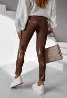 Latex-Leggings I’m Blessed Schokoladenbraun