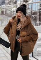 Pikowana Jacke z futerkiem Snow & Pines Camel