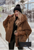 Pikowana Jacke z futerkiem Snow & Pines Camel
