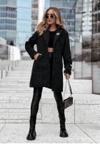 Mantel Pelz Touch Of Cold Schwarz