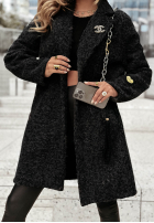 Mantel Pelz Touch Of Cold Schwarz