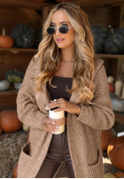 Długi Cardigan Your Time Is Now Beige