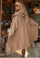 Długi Cardigan Your Time Is Now Beige