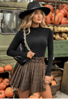 Dopasowany Pullover z golfem Between Us Schwarz