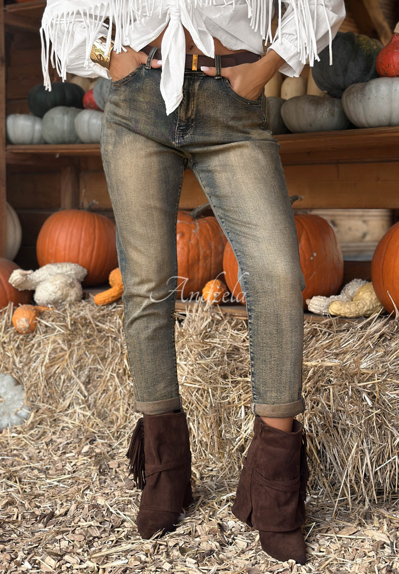 Jeans mom fit Not In The Mood dunkelblau