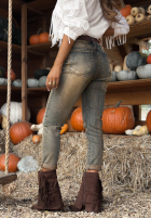 Hose Jeans z paskiem Not In The Mood dunkelblau