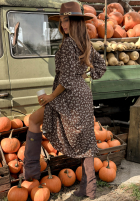 Kwiecista Kleid Florists Dream Schokoladenbraun