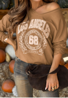 T-Shirt z nadrukiem LA City Camel