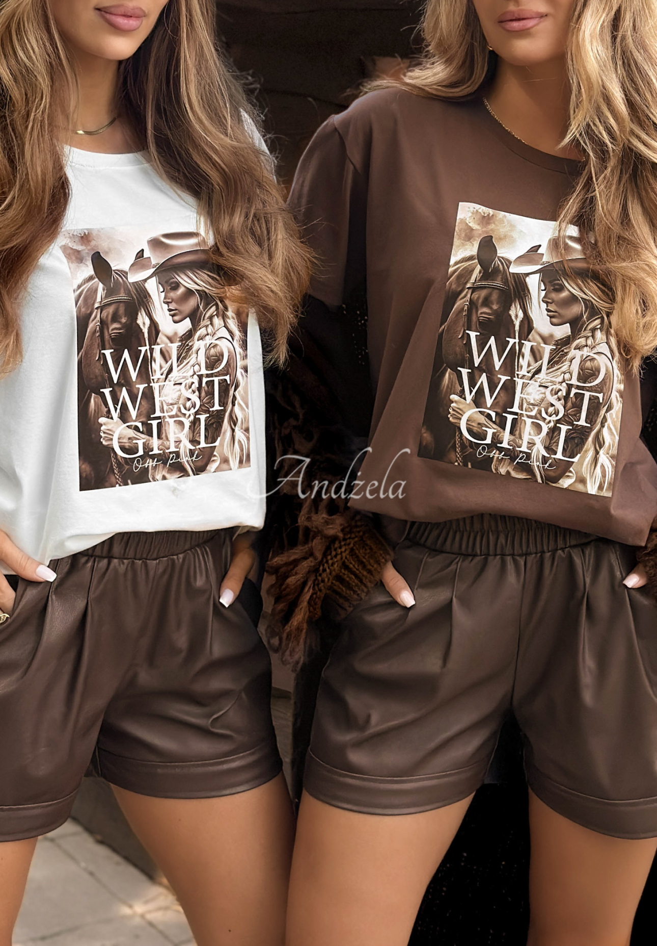 T-Shirt mit Aufdruck Deleted Memories Schokoladenbraun