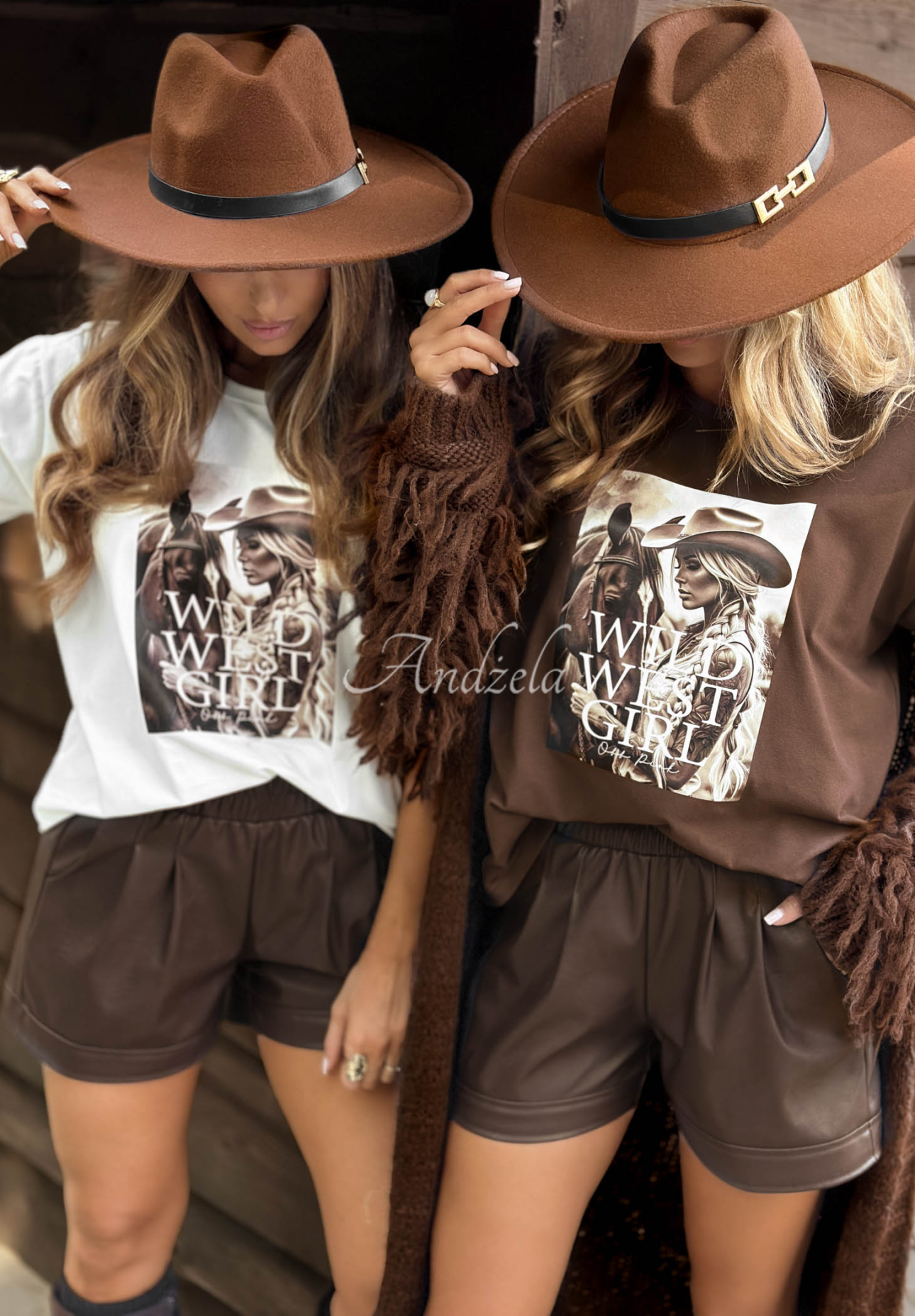T-Shirt mit Aufdruck Deleted Memories Schokoladenbraun