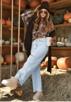 Hose Jeans wide leg Not My Type Blau
