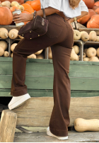 Hose Jeans wide leg I’m Fine Now Schokoladenbraun
