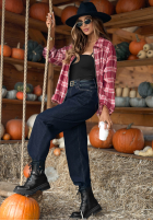 Hose Jeans balloon Important Message Dunkelblau