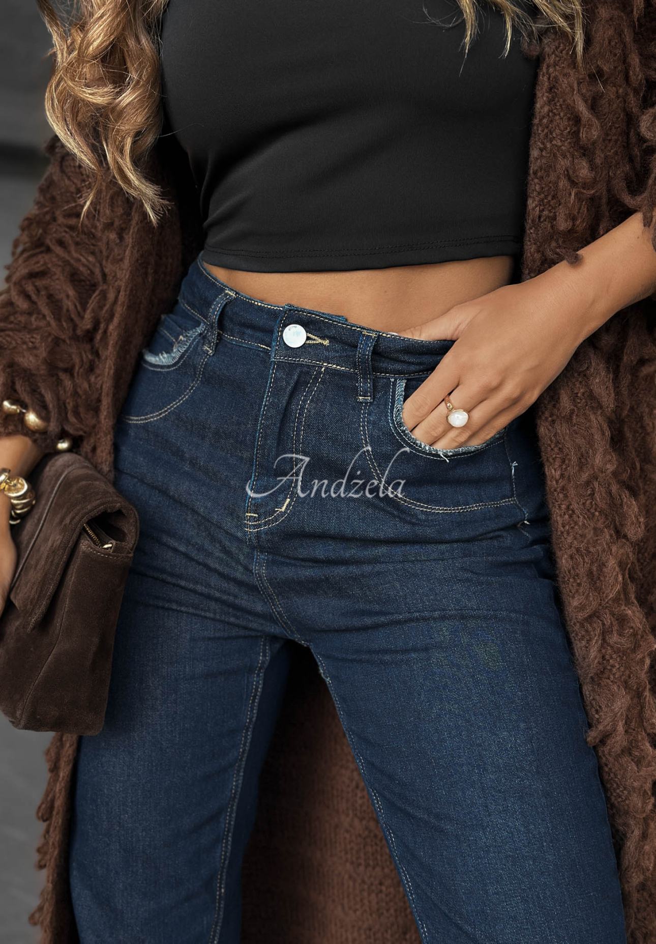 Jeanshose mom fit My Better Side Dunkelblau