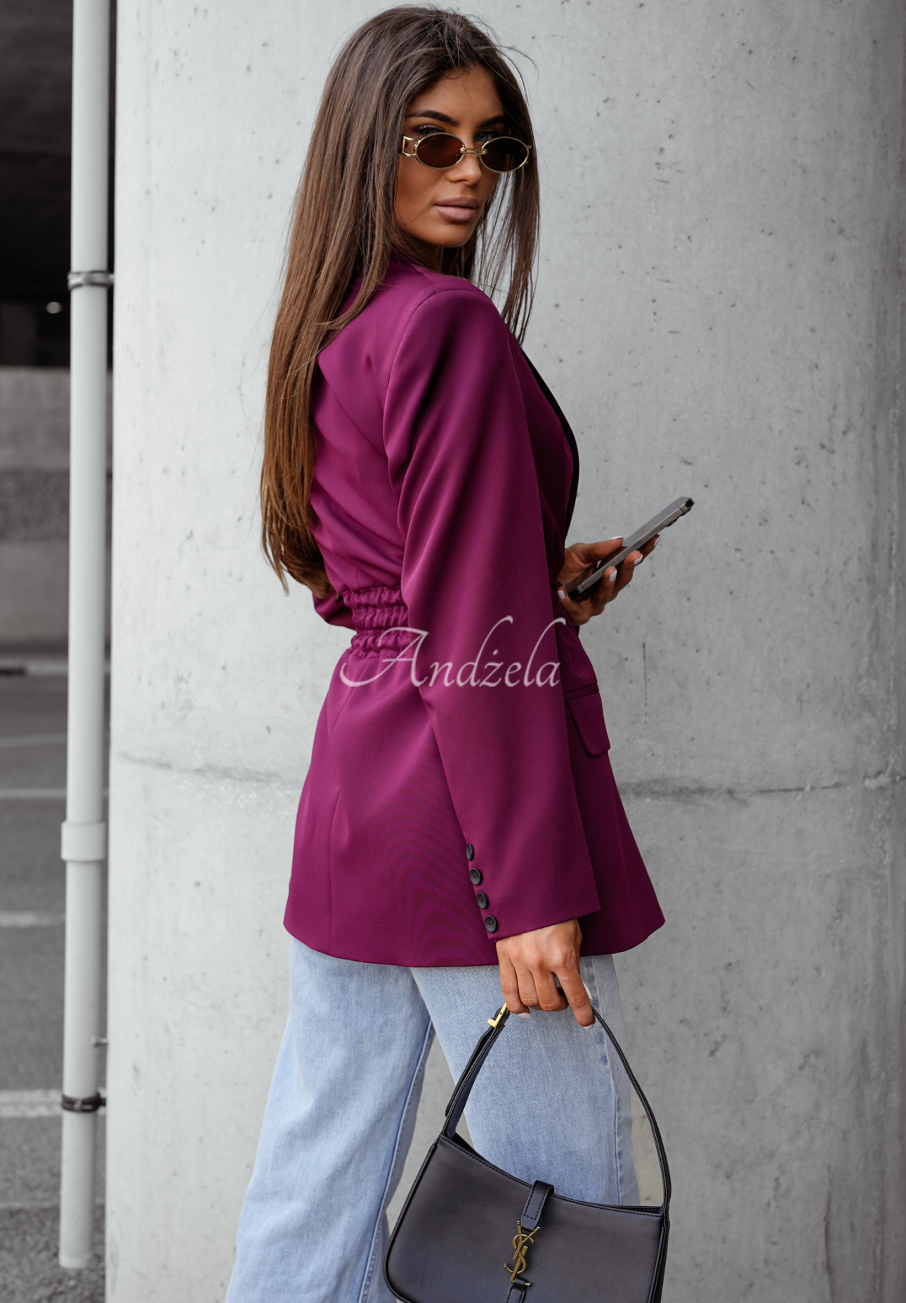 Blazer mit Schnürung She Believed It  Burgunderrot