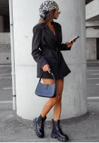 Blazer z wiązaniem She Believed It Schwarz