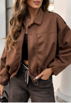 Jacke bomberka Give Me Truth Schokoladenbraun