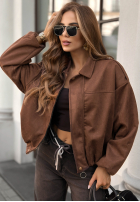 Jacke bomberka Give Me Truth Schokoladenbraun