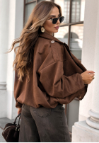 Jacke bomberka Give Me Truth Schokoladenbraun