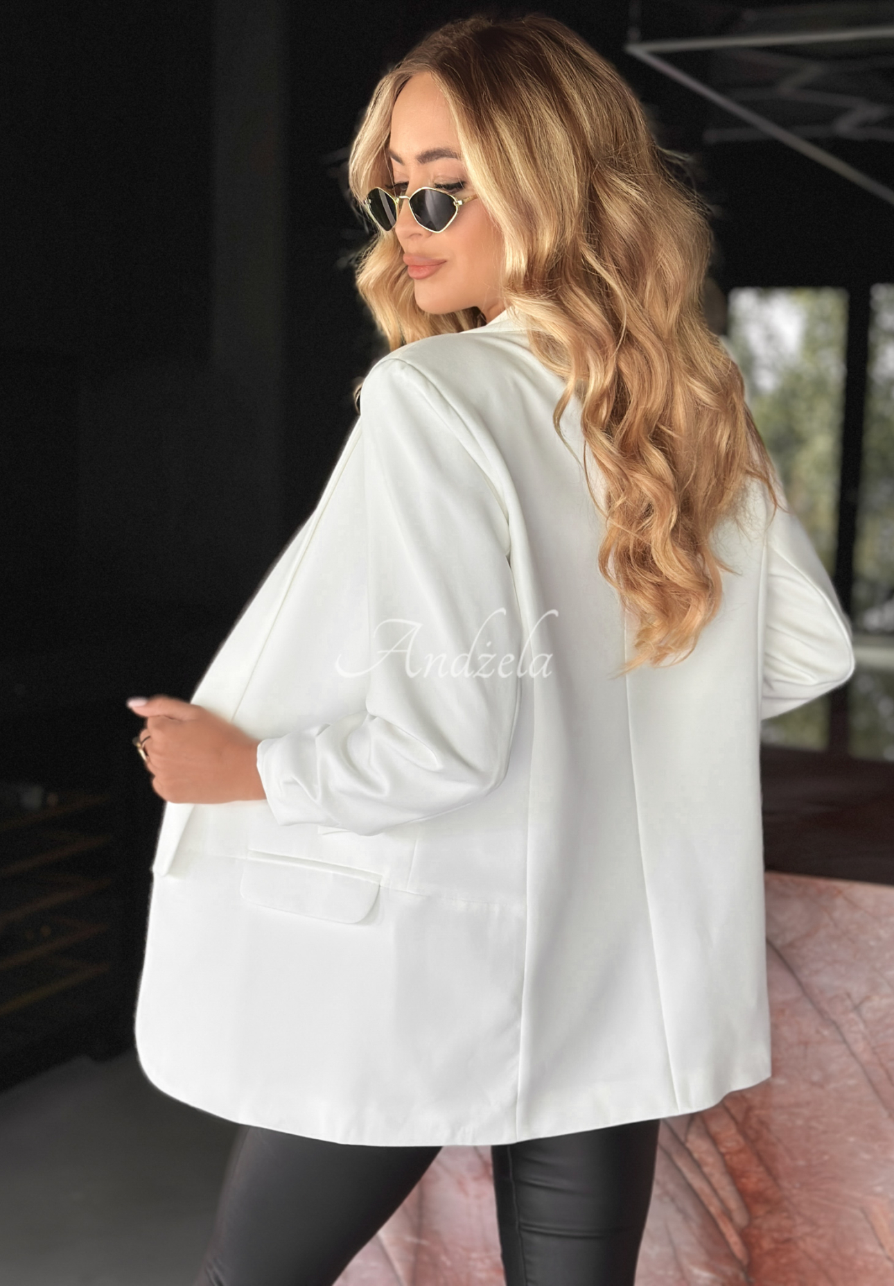 Klassischer Blazer Premium Ecru