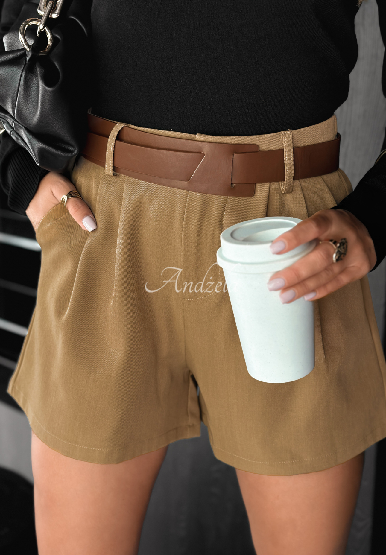 Shorts mit Gürtel I Heard You Camel