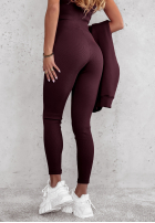 Set 3in1 Leggings, top i Sweatshirt Super Fit wino