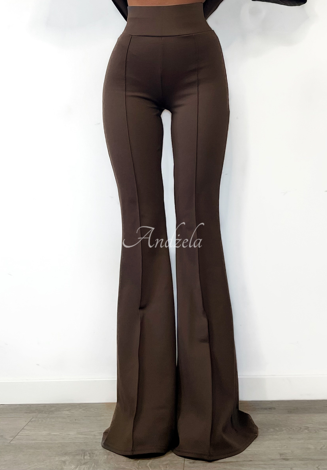 La Milla Perfection chocolate fabric bell bottoms II