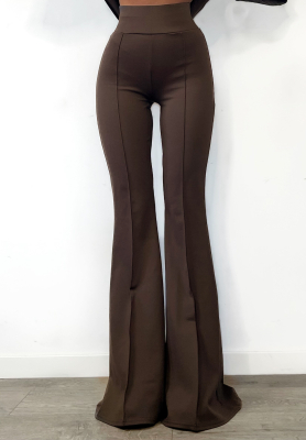 Ausgestellte Stoffhose La Milla Perfection Schokoladenbraun