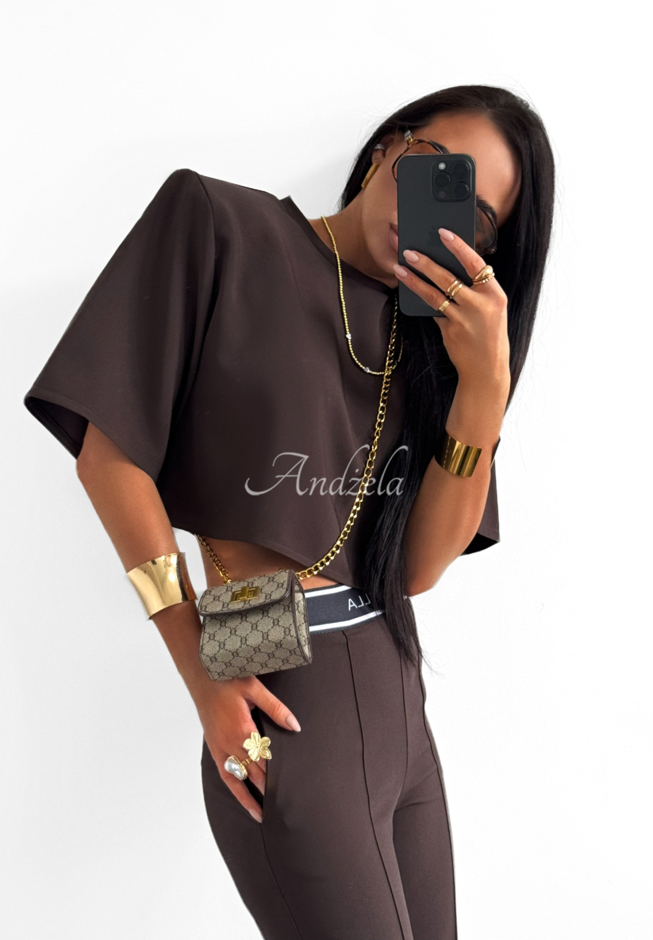 La Milla viscose blouse Never Looked Better chocolate
