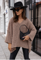 Pullover oversize Cocomore Dreamy Escape jasnoczekoladowy