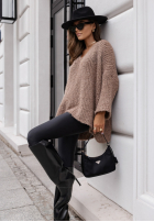 Pullover oversize Cocomore Dreamy Escape jasnoczekoladowy