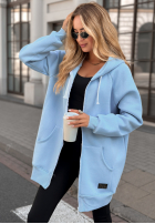 Rozpinana Sweatshirt z kapturem Siempre Himmelblau II