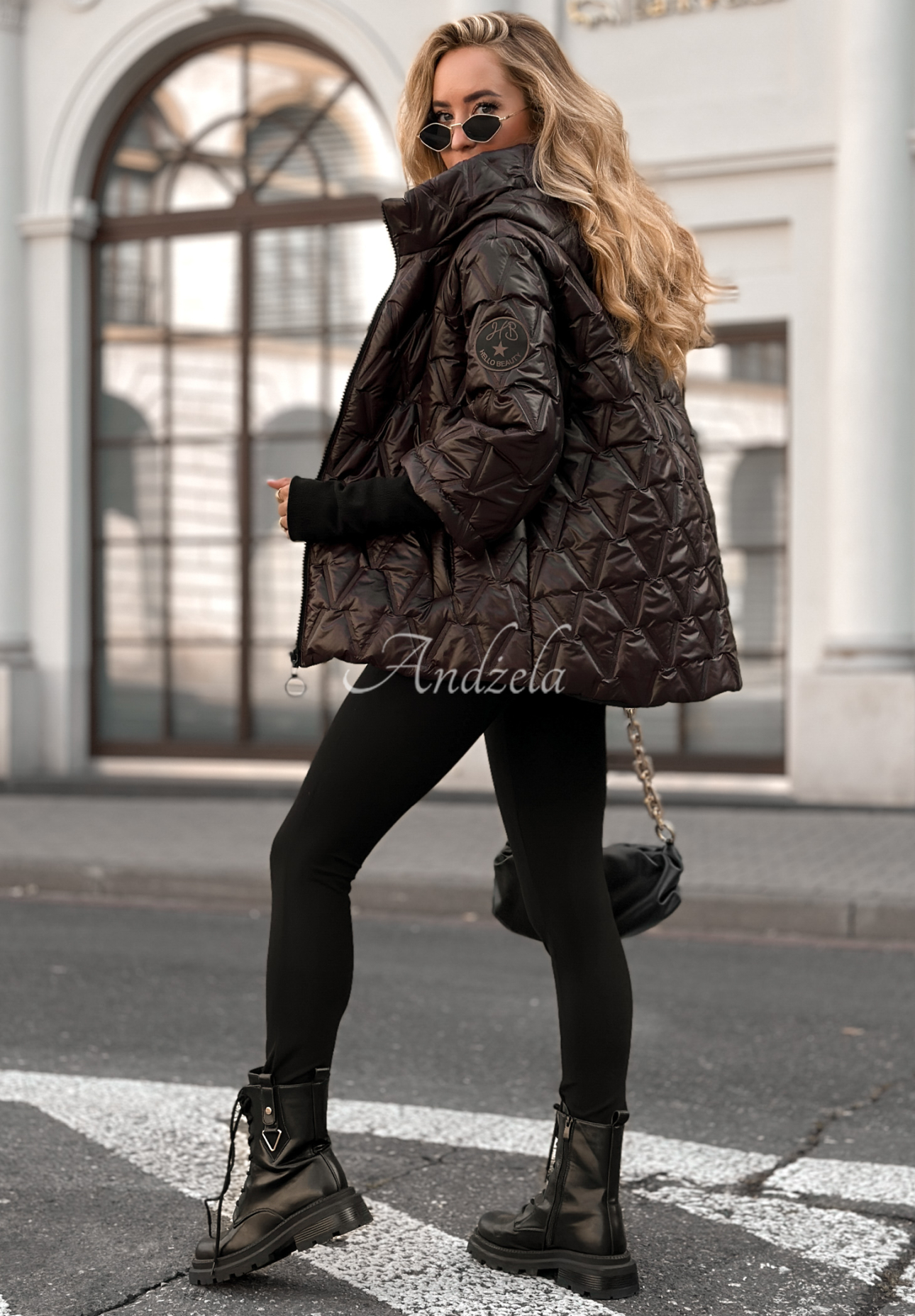 Kurze Steppjacke Quiet Afternoon Schokoladenbraun