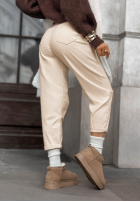 Hose Jeans z paskiem Not Over It Ecru