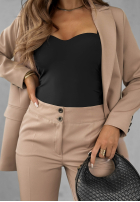 Eleganckie Hose Chinohose Runway Ready Latte