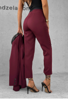 Eleganckie Hose Chinohose Runway Ready Burgund