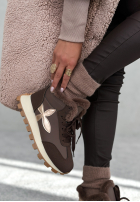 Sneakersy z futerkiem Getting Really Cold Schokoladenbraun