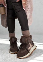 Sneakersy z futerkiem Getting Really Cold Schokoladenbraun