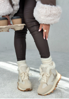 Sneakersy z futerkiem Getting Really Cold Hell Beige