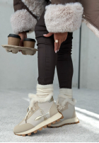 Sneakersy z futerkiem Getting Really Cold Hell Beige