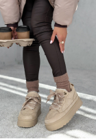 zamszowe sneakersy Comfy In The Cold Beige