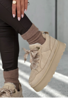 zamszowe sneakersy Comfy In The Cold Beige
