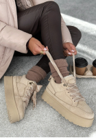 zamszowe sneakersy Comfy In The Cold Beige