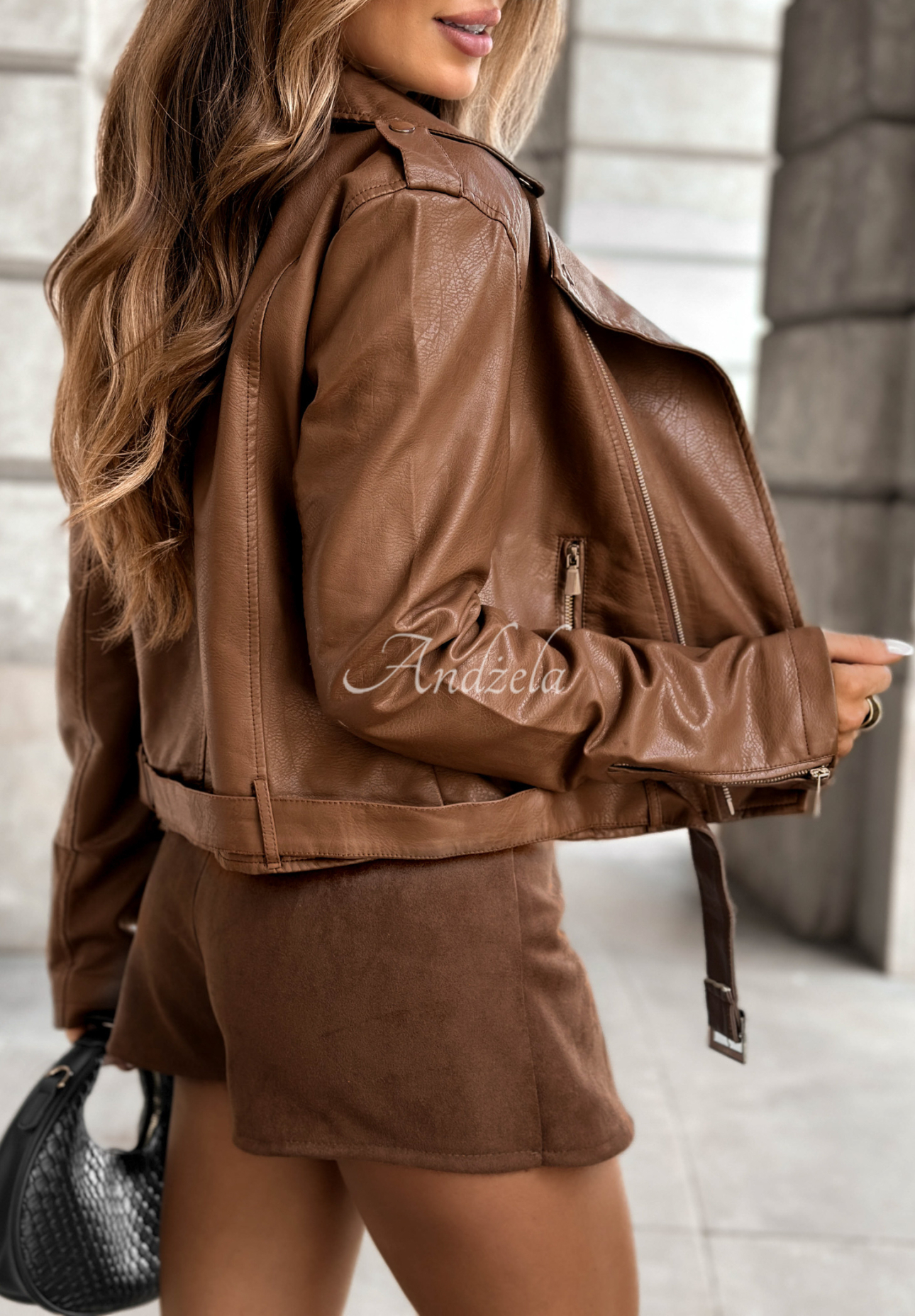 Jacke Bikerjacke Royal Camel