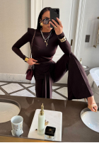 Set Bluse i Hose La Milla Kinda Famous Schokoladenbraun
