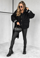 Krótka Jacke z kapturem Your New Number Schwarz