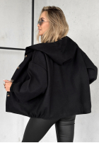 Krótka Jacke z kapturem Your New Number Schwarz