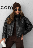 Puchowa Jacke Golden Leaves Schwarz