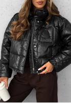 Puchowa Jacke Golden Leaves Schwarz